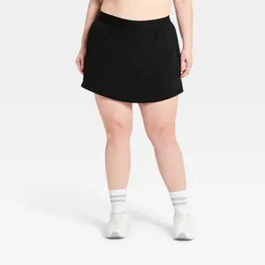 Women's Active Light Woven Skort 15.75" - All In Motion Black 2X