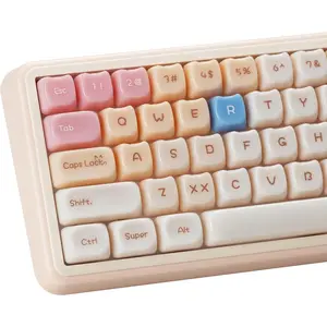 Jelly Jade Keycaps, Translucent Cute Ragdoll  Key caps, Mao Profile, Custom 148  Set for , 75%, 65%, 60% Mechanical Keyboard ()