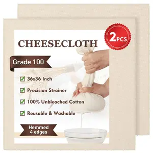 36x36 In 2PCS Reusable Cheese Cloths for Straining,100 Grade Ultra Fine 100% Unbleached Cotton - Reusable Unbleached Cotton Strainer for Cooking, Baking, Juicing, and Cheese Making tiktokshopspringglowup