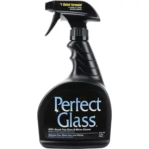 Glass Cleaner Spray, Streak-Free, Ammonia-Free Window, Mirror, Screen, Tinted Glass, and Shower Door Cleaner, Indoor and Outdoor Glass Surfaces, 32 Fl Oz, Pack of 1