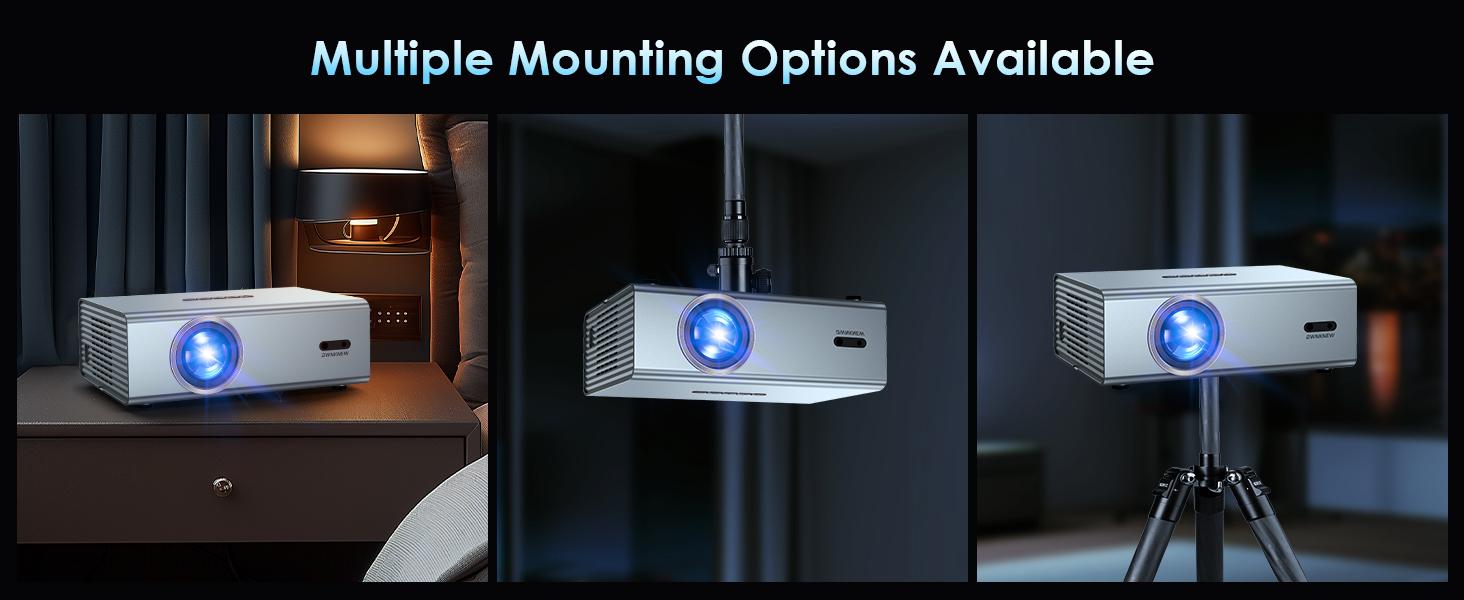 4K Projector with Wi-Fi 6 & Bluetooth 5.3, 22000 Lumens Portable Outdoor Movie Projector, Electric Focus, Auto Keystone Correction, High Brightness for Home Theater & Bedroom 4K Projector with Wi-Fi 6 & Bluetooth 5.3, 22000 Lumens Portable Outdoor Movie Projector, Electric Focus, Auto Keystone Correction, High Brightness for Home Theater & Bedroom