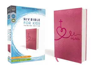 Niv, Bible for Kids, Leathersoft, Pink, Red Letter, Comfort Print: Thinline Edition -- Zondervan - Bible