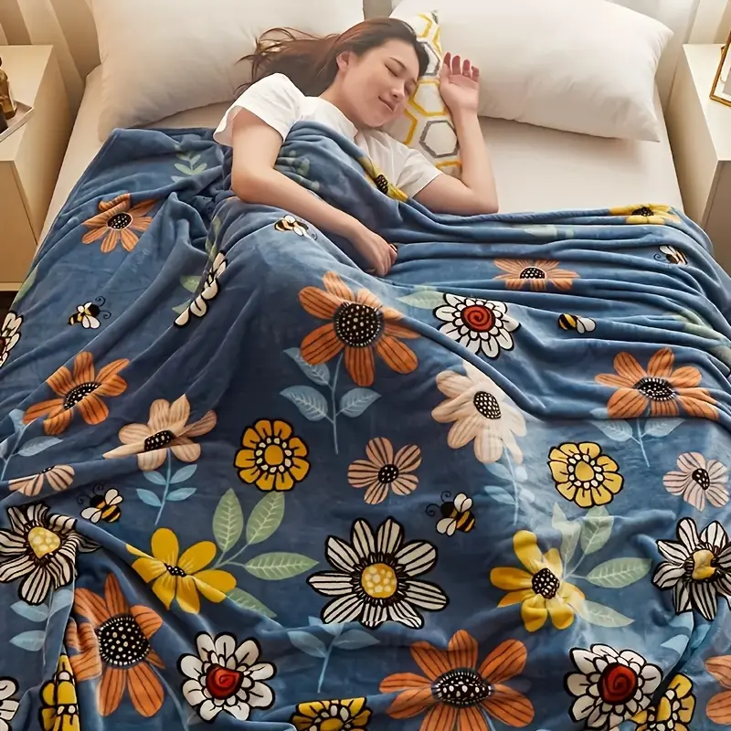 Quick-heating Bed Sheet, Dormitory Crystal Velvet Cover Blanket, Faux Velvet Blanket, Plush Bed Sheet Cover Blanket, Thin Style