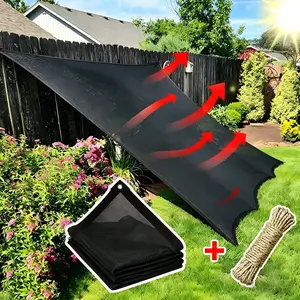 HDPE Woven Sunshade Canopy, 10x13FT 70%-90% UV Resistant Canopy Sun Shade Net Mesh with Reinforced Grommets, Breathable Sunblock for Greenhouse Plants, Backyard Pergola
