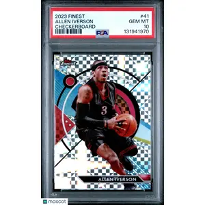 2023 Topps Finest Allen Iverson #41 Checkerboard PSA 10