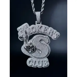 Full of Diamonds Luxurious Noble Texture Ceremonial Dazzling Gift for Friend Focker's Club Pendant