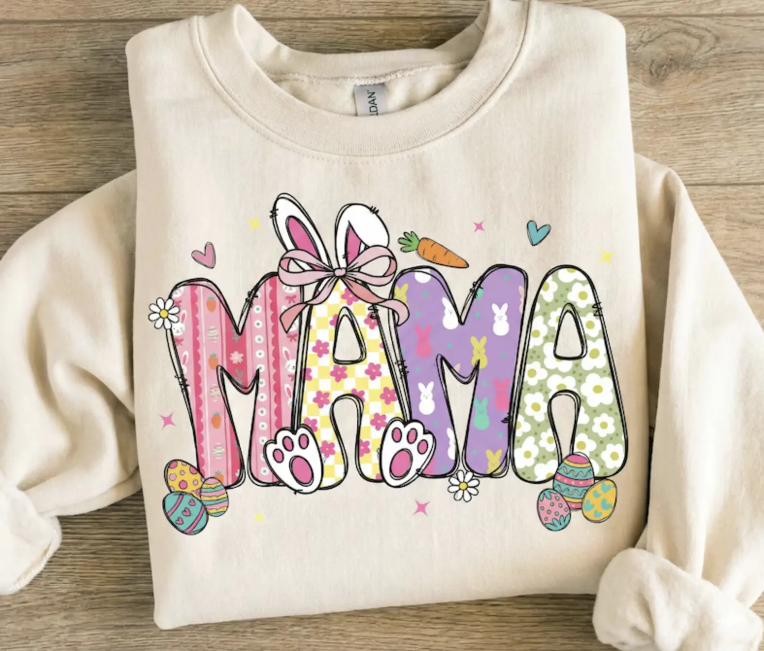 Easter Mama Sweatshirt,  Matching Family Easter Sweatshirt, Spring Gift For women, Easter Gift For Her/him