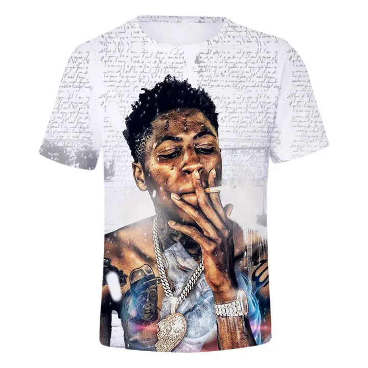 New YoungBoy Never Broke Again 3D Print T-shirt Men Tshirt Hip Hop