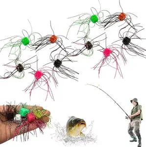 Multi-Color Dice Baits High Visibility Soft Plastic Fishing Lures for Crappie Panfish & Bass  Finesse Jig Baits  Multi-Color Fishing Baits