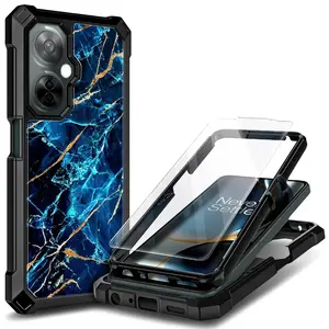For OnePlus Nord N30 5G Case, Full Body Phone Cover w/ Tempered Glass Protector