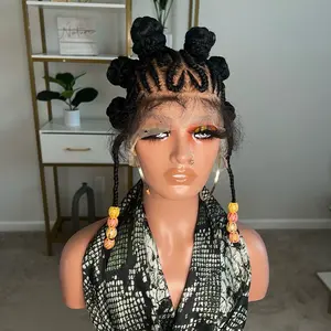 Fulani Braids with Bantu (2) 8Inches Beaded Braids
