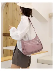 Dmk Nylon Crossbody Bag for Women, Anti-Theft Single Shoulder Bag with Multiple Pockets, Perfect Gift for Mother's Day and Valentine's Day