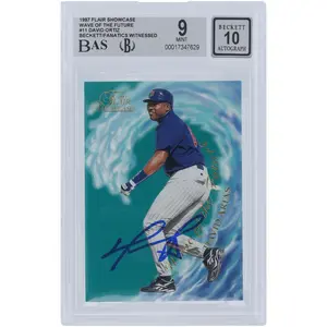 David Ortiz Minnesota Twins Autographed 1997 Fleer Flair Showcase Wave Of The Future #11 Beckett Fanatics Witnessed Authenticated 9/10 Rookie Card - Fanatics Authentic Certified