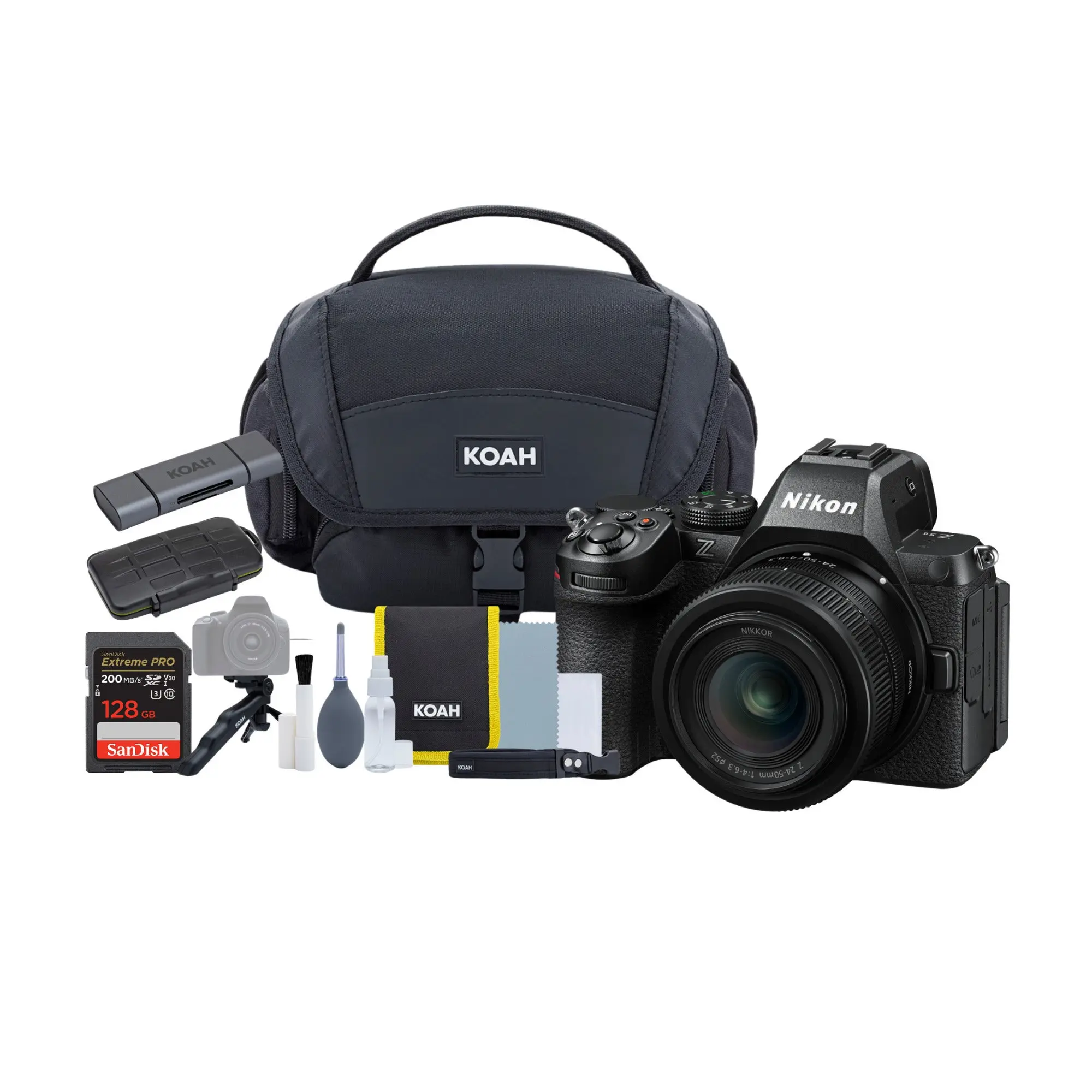 Nikon Z5 II Mirrorless Digital Camera Bundle with 24-50mm f/4-6.3 Lens, Electronic Gadget, Picture-Capturing Device with Accessory Card