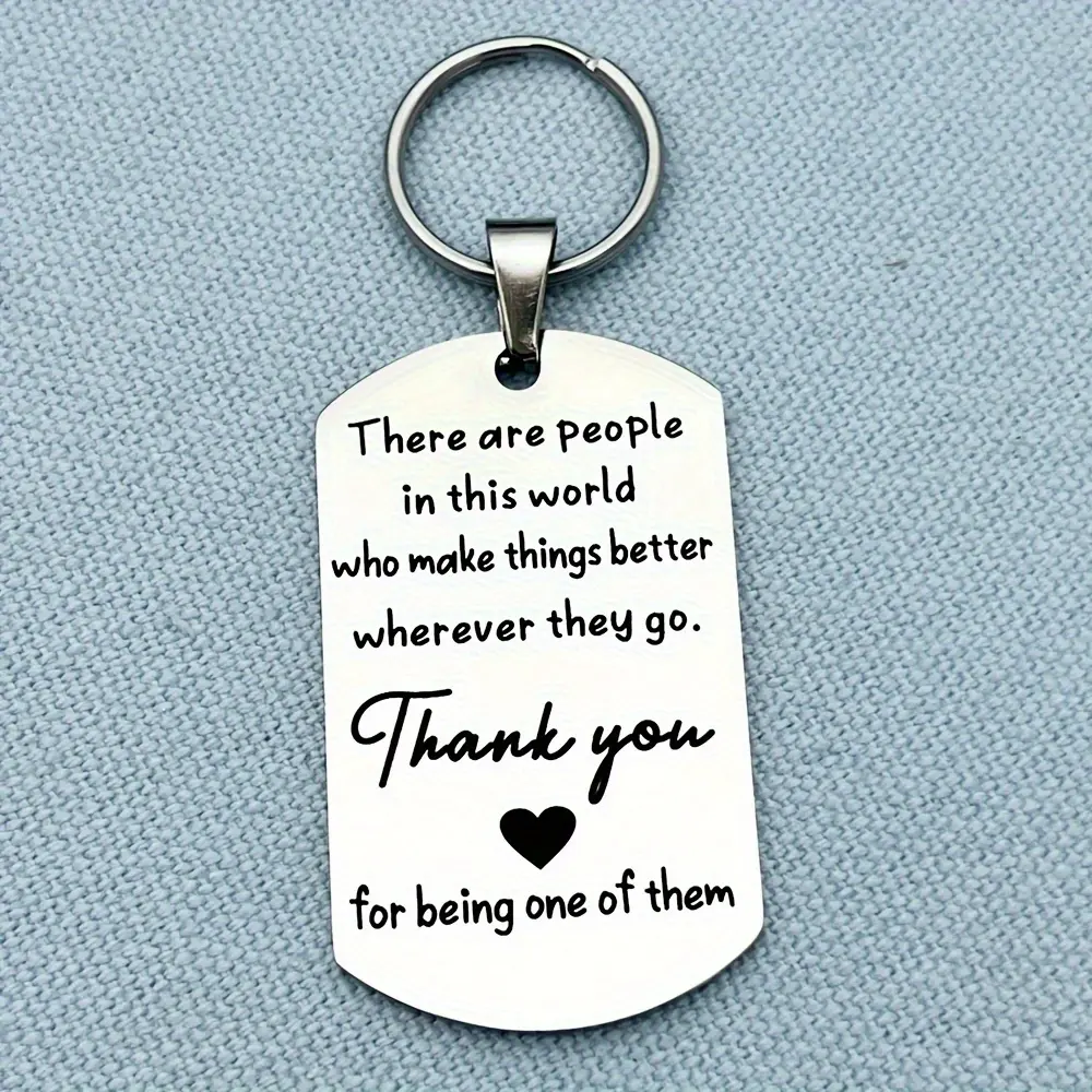 2Pcs Thank You Gifts Keychain For Coworker Principal Manager Boss Leader Office Staff Teacher Appreciation Gifts Employee Appreciation Gift Boss's Day Gift