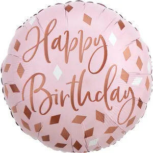Elegant Blush Birthday Foil Balloon