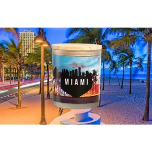 Miami Inspired Scented Soy Candle 11 oz - Gift for Travelers