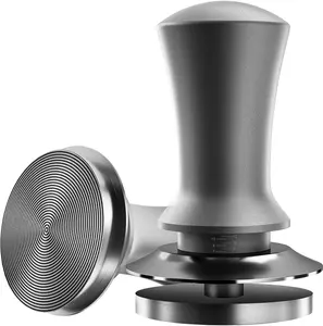 58.35mm Espresso Tamper, Coffee Tamper,Adjustable Depth Espresso Coffee Tamper withScale, 100% Stainless Steel Threaded Base