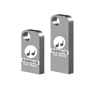 Car Music USB Flash Drive 64GB 32GB High Speed Metal Mini U Disk Classic Songs for Vehicle Audio