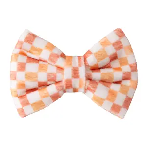 Dog Bow Tie Halloween Checkered | Autumn Collection - Fall (Slip on collar)