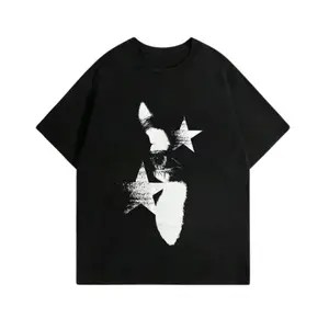 Vintage Men's Regular Fit Star & Eye Print Round Neck Graphic Tee, Sweatshirt, Hoodie Gift For Women Top Womenswear Underwear Cotton Polyester Sweatshirt, Hoodie, Comfort Colors