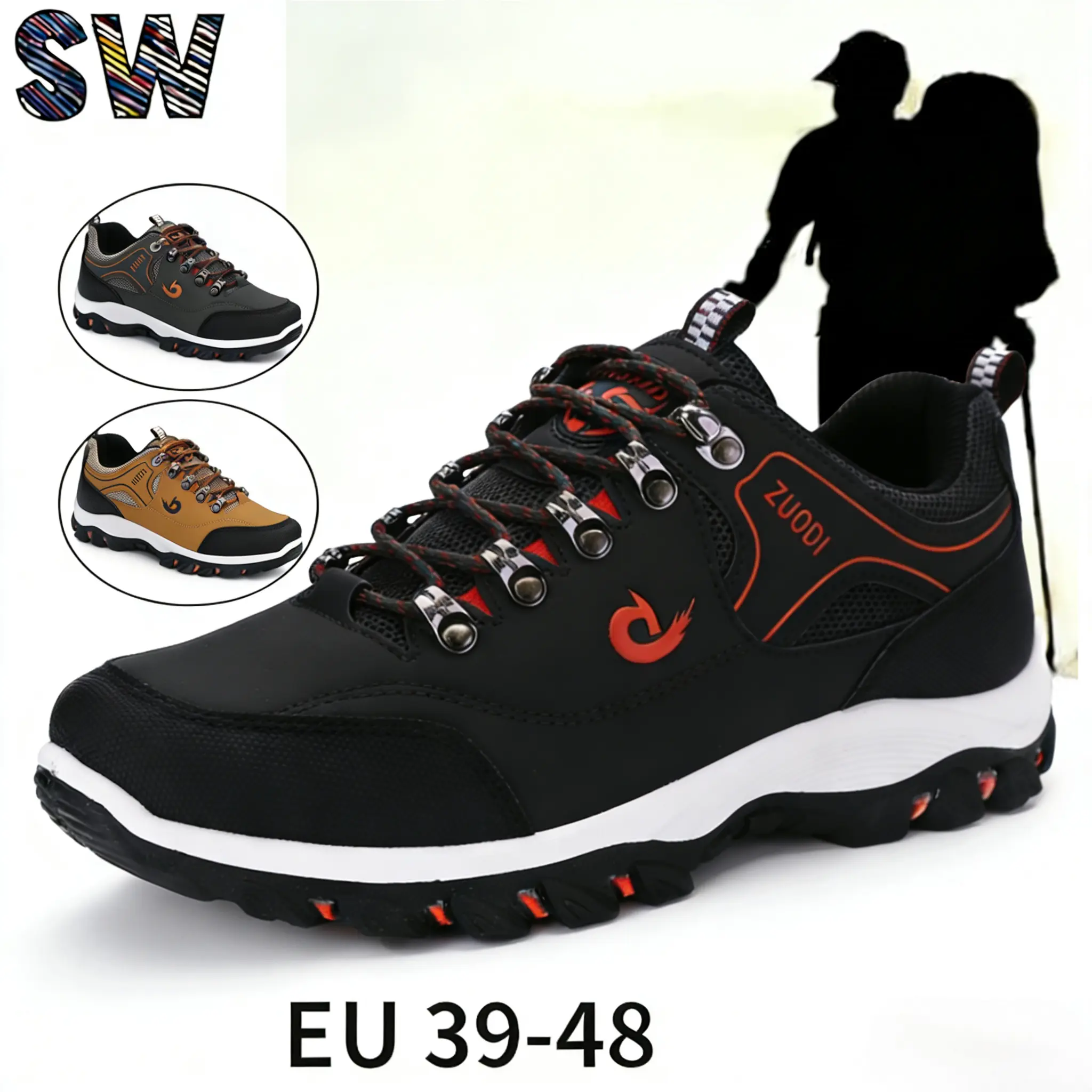 Men's Waterproof Low Cut Synthetic Casual Shoes, Lightweight and Flexible for All Seasons Outdoor Wear, Outdoor Hiking, Fashion, Athletic Casual, Rubber Sole, Male, Round Toe, Low Top, Cloth, Breathable, Sneaker, Sports Shoes, Footwear, Trainer