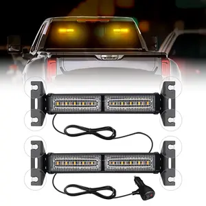 2pc LED Light Bar for Pickup Trucks, Amber Flashing LED Light Bar, Waterproof Car LED Decorative Light, Led Car Lights, Energy Efficiency Rating E