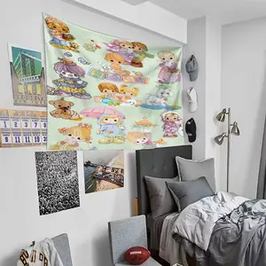 Precious Moments Hanging Banner for Home Decor, University Dorm Bedroom Living Room Wall Decoration, Multi-Purpose Party Decorations, Wall Hanging Tapestry