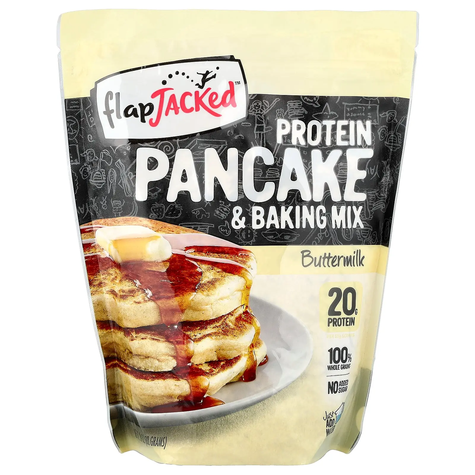 FlapJacked Protein Pancake & Baking Mix, Buttermilk, 24 oz (680 g)