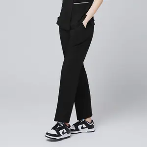 Zenir | Women's Line Banding Scrub Pants - Eco Black