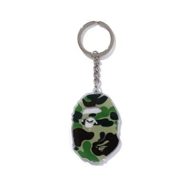 Bape Ape Head Acrylic Keychain ABC Green Camo