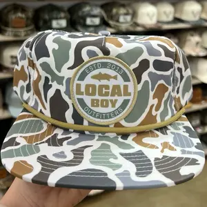 Classic Red Low Profile Camo Rope Hat