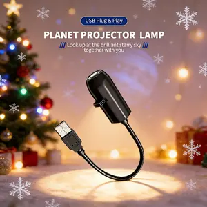 Planet Projector Lamp USB Plug & Play for Bedroom Ceilings 6 Modes 360° Rotatable Ideal for Photography Weddings Parties and Decorations Led Mood Light