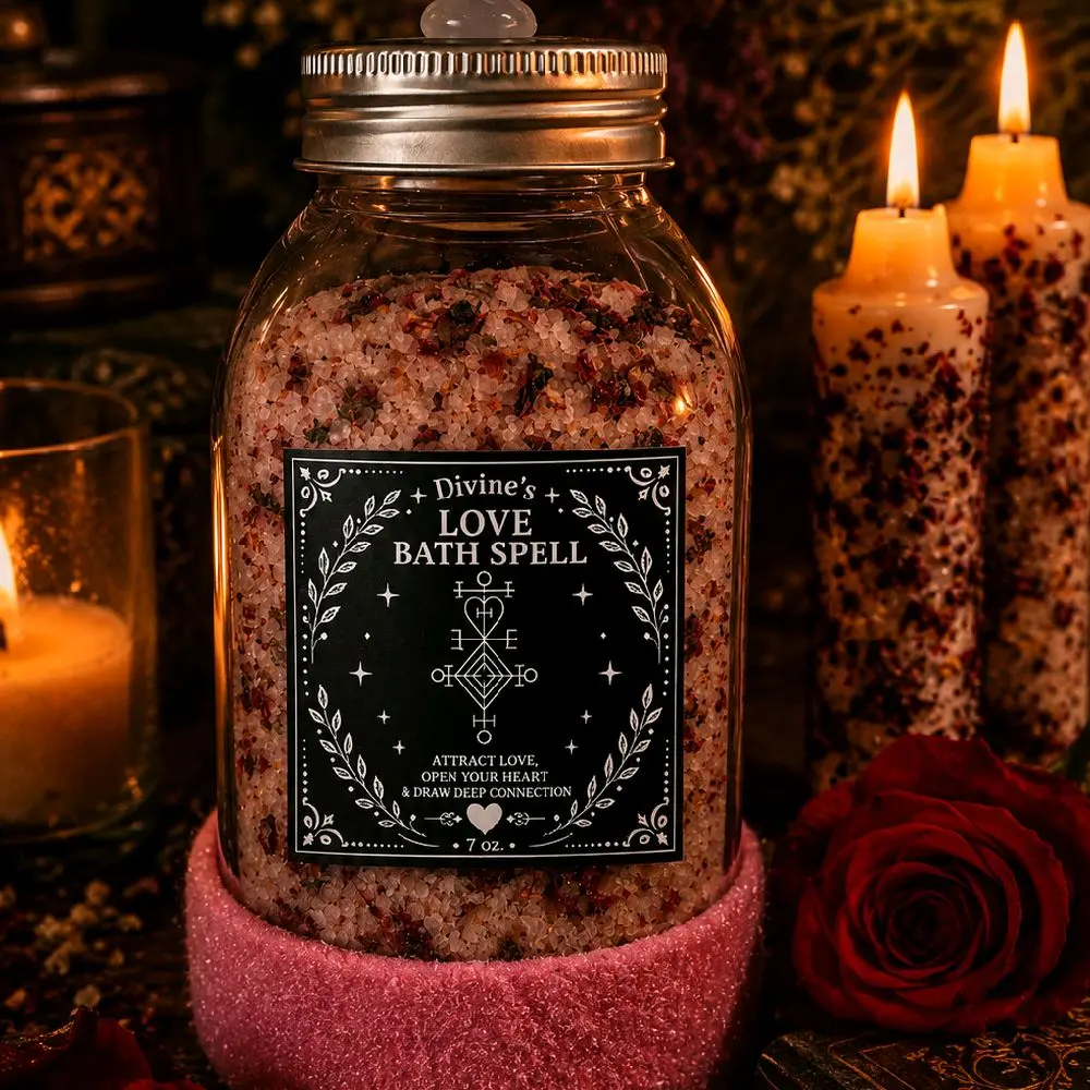 Divine’s Love Bath Spell + Candle Bundle