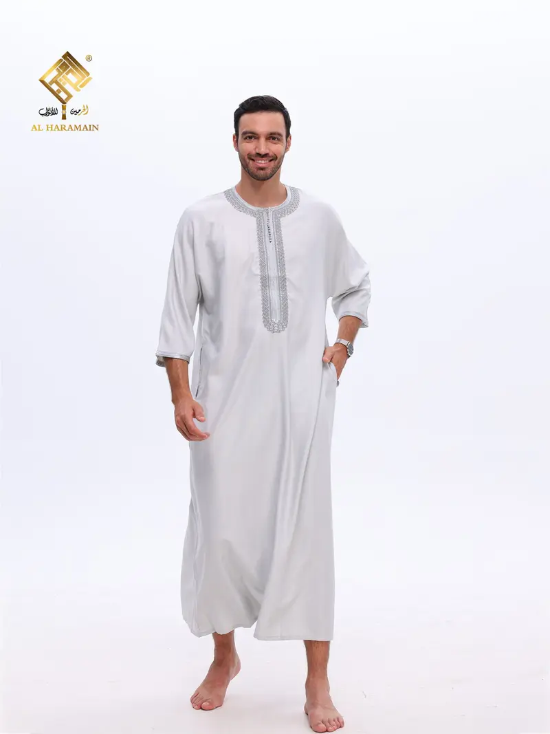chinese dress ladies Al Aseel Desert Dress Black Bisht Cloak Arab Dress Thobe Saudi Mens Robe  Eid (balck) at Amazon Men's Clothing store main image 1
