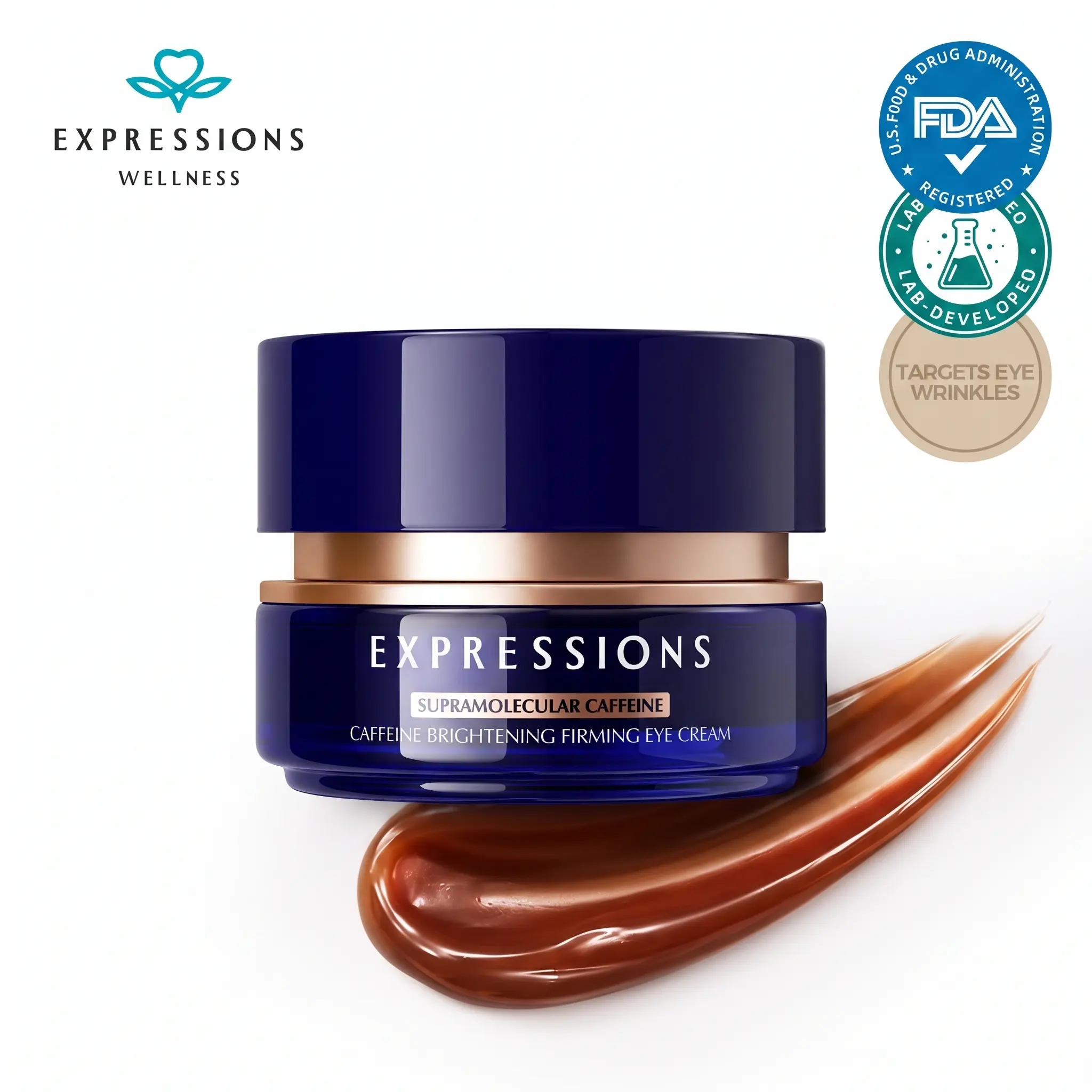 3-Peptide Advanced Caffeine Contour Eye Cream (40g Mega Size), Hydrating Under Eye Treatment for Dark Circles, Puffiness, Fine Lines, Wrinkles, Smooth, Brightening, Firming, Lifting Daily Skincare for All Skin Types #SoHoChic