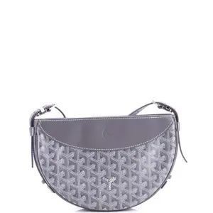 Pre-owned Goyard Canvas Coated Shoulder Bags Hirondelle Shoulder Bag Coated Canvas and Leather by Rebag