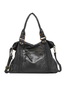 Women's Punk Style Detachable Strap Tote Bag, Crossbody Tote Bag, Fashionable Large Capacity Shoulder Bag for Daily Used, Casual Trendy Versatile High-quality Daily Commuting Bag