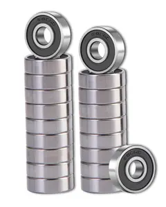 20 Pcs 608 2RS Ball Bearings – Bearing Steel and Double Rubber Sealed Miniature Deep Groove Ball Bearings (8mm x 22mm x 7mm) (608 2RS)