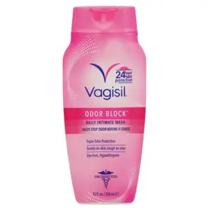 Vagisil Feminine Wash for Intimate Area Hygiene, Odor Block, Gynecologist Tested, Hypoallergenic, 12 oz, (Pack of 1)