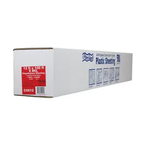Berry Plastics 626044 6 mil 12 x 100 ft. Film Polyethylene Sheeting - Clear, Large Roll, Construction