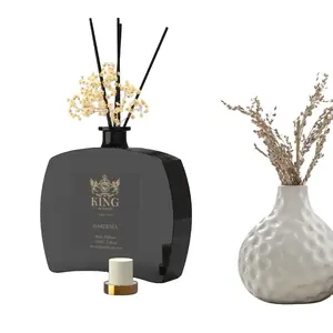 Premium Reed Diffuser Set with Preserved Baby's Breath & Cotton Stick Gardenia - Scent Fragrance Oil Diffuser for Bedroom Bathroom Home Décor