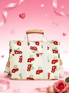 Fashionable, versatile, personalized flower pattern elegant and exquisite women's bag, casual and niche Valentine's Day style women's bag, suitable for commuting, shopping, dating, parties, outings and other occasions, Floral Pattern Handbag