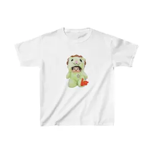 [Sale Up To 30%] Leo Monchhichi Zodiac Baby Tee, Y2K 90s Baby Tee, Zodiac Graphic Shirt Cute Tee