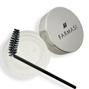 FARMASI Brow Setting Wax, Long Lasting Waterproof Clear Brow Styling Gel for 3D Feathered and Fluffy Brows, Include Brow Brush, 0.88 oz. / 25 gr