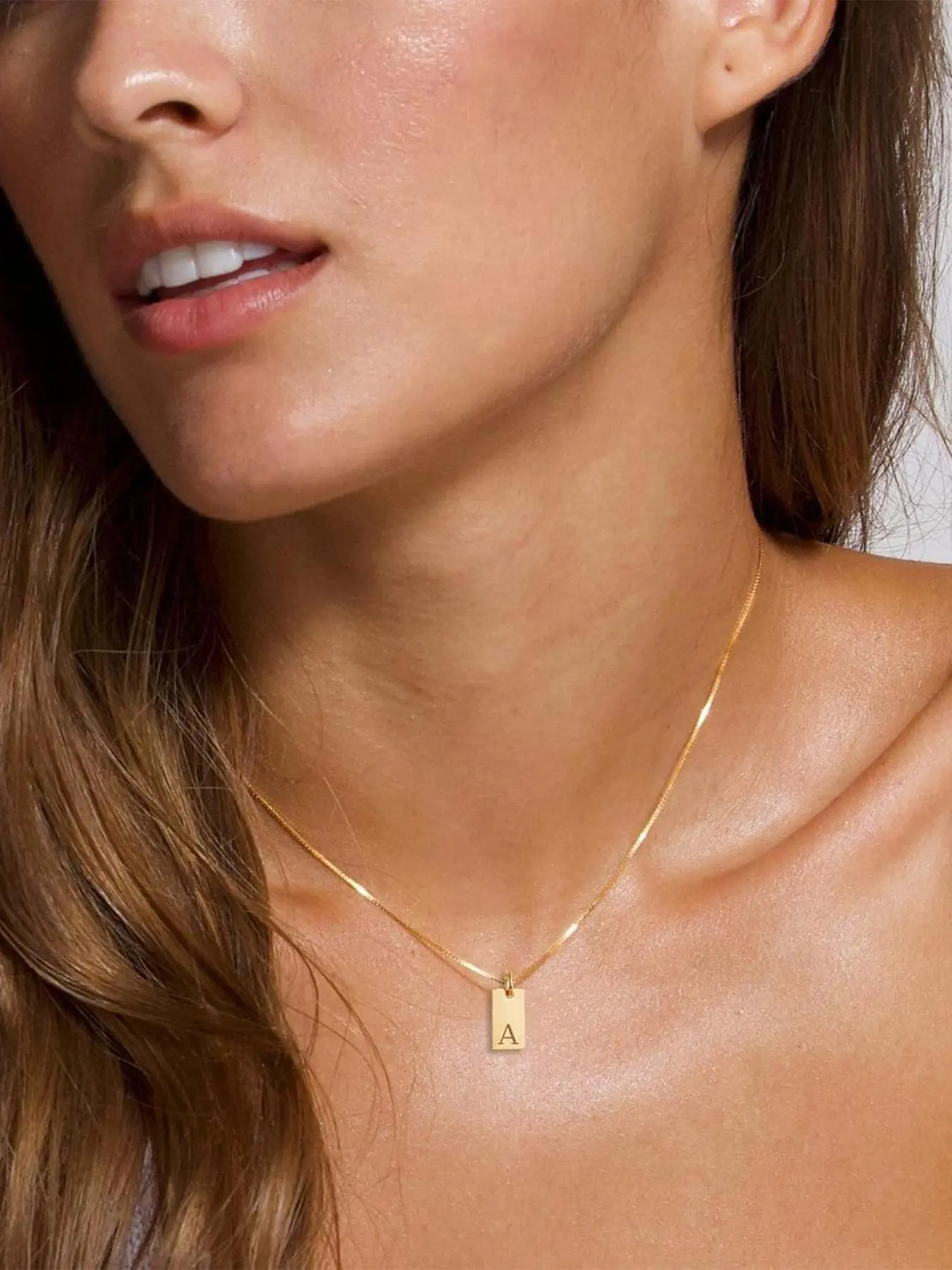 Women's initials necklace, 26 gold-plated letters necklace, exquisite waterproof pendant necklace, personalized gift, fashionable gold jewelry, Dainty Initial Necklaces, Custom Initial Necklace