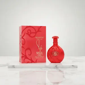 Arabiyat Prestige Nyla Sherbet EDP Spray, 2.7 fl oz Unisex Arabian Scent Fragrance - Citrus-Woody-Musk, Floral-Fruity Notes, Strawberry Top, Plum Heart, Long-Lasting, Fruit-Based Refreshing Scent, Women's Gifts