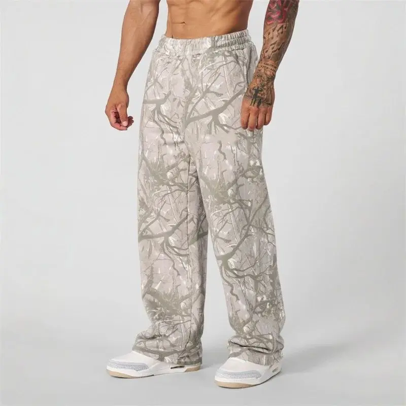 Baggy Camo Sweatpants Y2k StreetwearOversized Camouflage Pants Skater Fit VintageAesthetic For Men's & Women New Mens Young -Tree Camo Baggy Sweats Joggers Comfort Sweatpants S-4XL