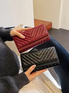 Luxury Women's Long Wallet with Zipper Coin Purse & Phone Slot, RFID Blocking, Large Capacity for Smartphone, Multiple Card Slots, Fashion Checkbook Clutch, Stylish Wallet for Daily Use and Travel