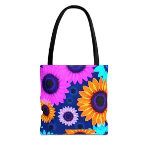 Luminous 9DChrome Floral Tote Bag